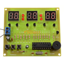 AT89C2051 microcontroller Six-digit digital clock stopwatch countdown counter circuit kit Accessories