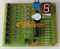 CD4511 Eight-way digital display answering machine circuit Electronic production kit Spare parts Digital circuit teaching kit