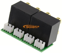 Four-way machine internal audio socket 2 54mm 3PIN male to gold-plated 8-bit RCA Lotus socket parts