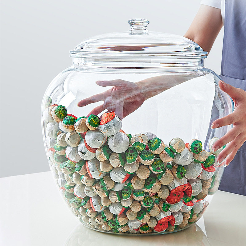 Tangerine peel storage tank food-grade large-capacity transparent plastic pickle kimchi fish glue grain dry goods storage sealed tank