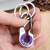 2017 Mens car simple metal important thing key chain couple lock key key chain stainless steel Euromeida