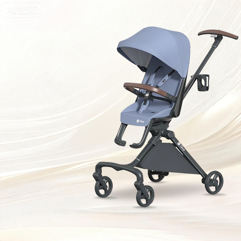 Qtus Quintas Baby Stroller Q10 Jay Feiniao Can Sit and Lie Down, Two-Way Foldable, High-View Stroller, a Great Tool for Taking Your Baby Out