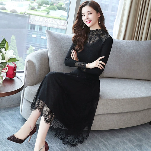 Приталенный корсет, кружевное элитное платье, демисезонная юбка, 2020, в западном стиле