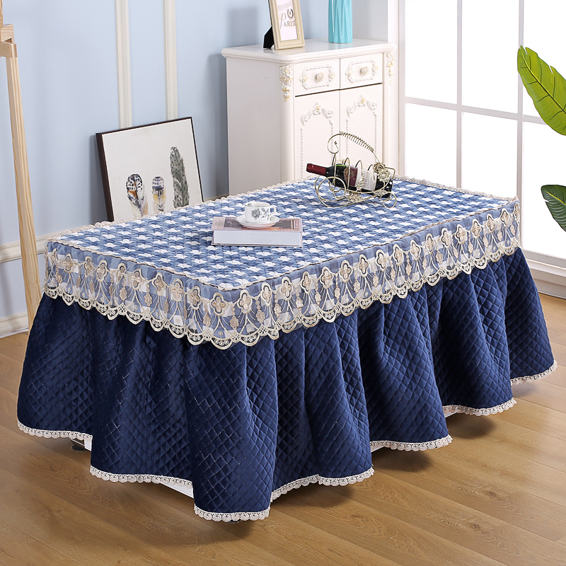 Winter thickened electric stove cover baking fire cover Rectangular double-sided velvet coffee table Electric oven baking fire table cover new household