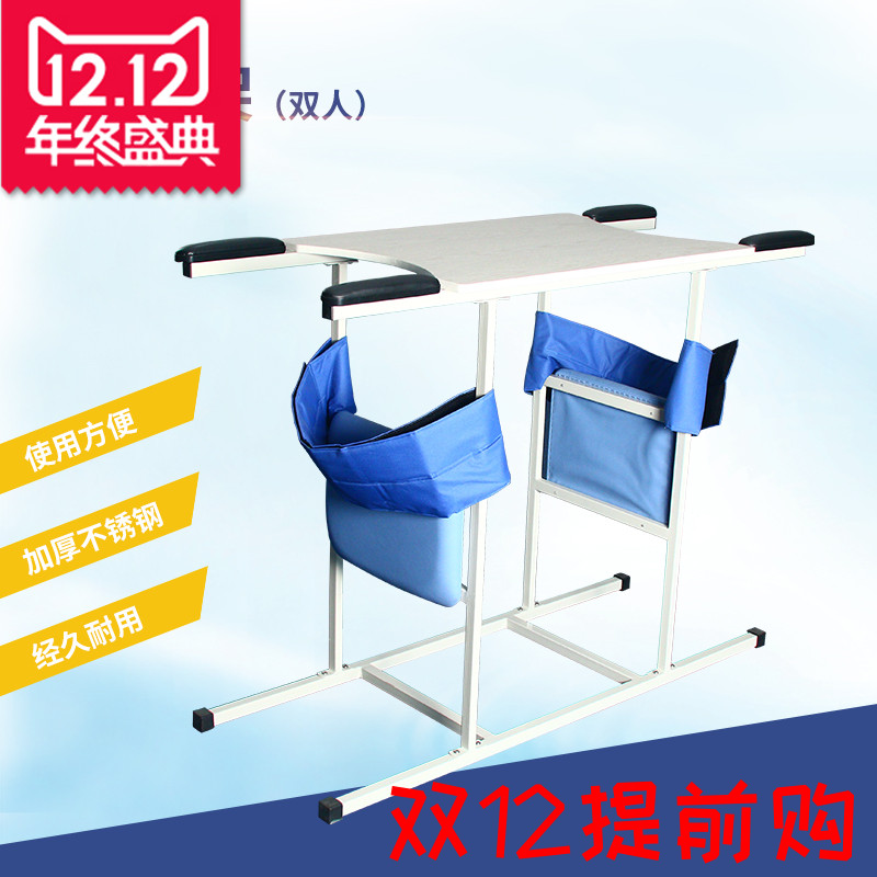 双人站立架儿童老年下肢腿部康复训练器材家用直立架绑带家用腿部