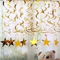 Kindergarten classroom ceiling star pull flower pendant Air hanging decoration company office activity scene layout