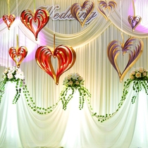 Three-eight-section theme event atmosphere placement Hotel Wedding Celebration Background Decoration Background Wall Creative Love Hangover Restaurant