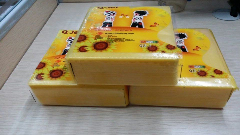 Special price Chengxing Q2 thick PP bag Double-sided CD protective sheath Color frosted quality CD DVD bag