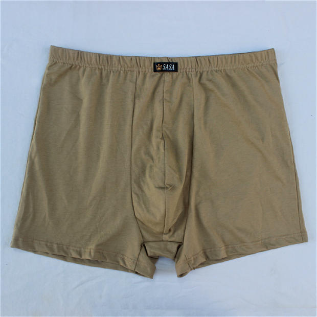 Quần cotton đầy đủ XL đồ lót lỏng lẻo người trung niên võ sĩ cao cấp quần eo cao màu rắn cotton kháng khuẩn quần đáy sịp nam