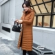 Áo khoác cotton chống mùa cho nữ dài và nhẹ, mỏng Phiên bản Hàn Quốc của áo khoác cotton trùm đầu xuống áo khoác cotton trung tính cho mẹ