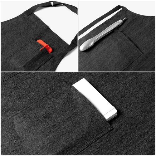 Мужской модный фартук для работы, коллекция 2021, делается под заказ, с печатью вашего логотипа