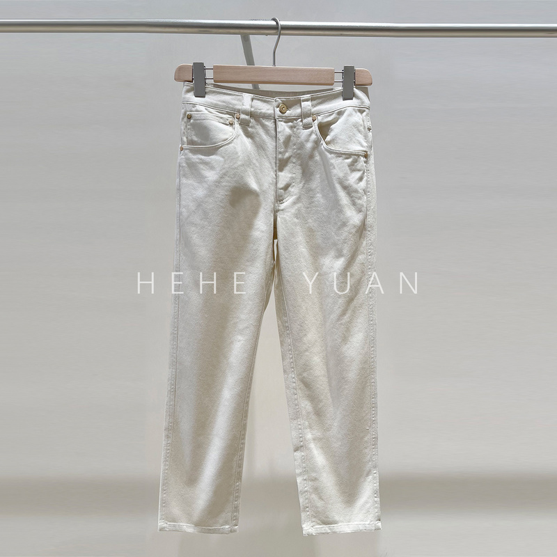 High-Quality 2025 Autumn New Straight-Leg Casual Stylish Denim Pants 242Mb030P5847