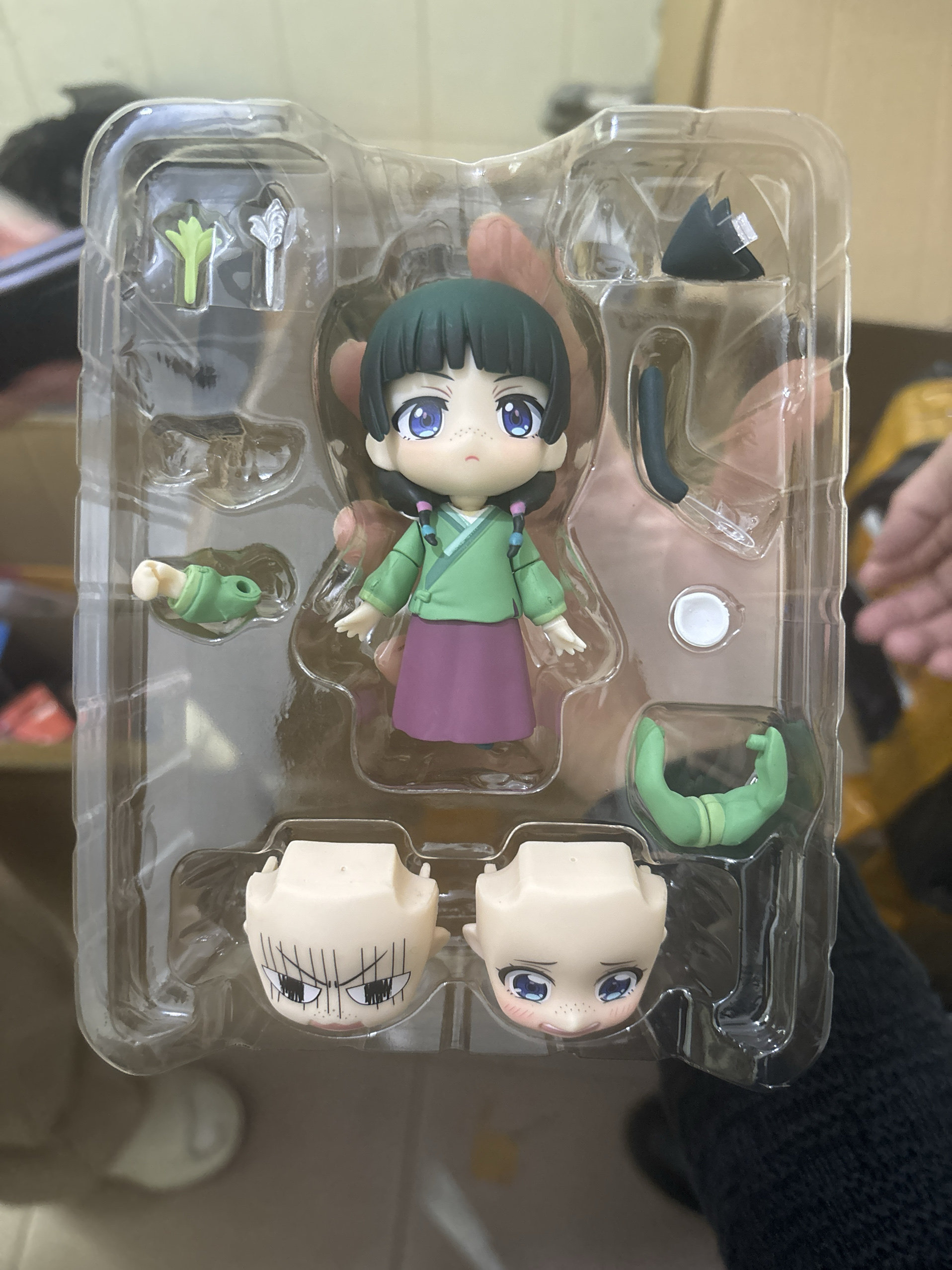 Cz Pharmacy Girl's Whisper 2288 Cat Cat Q-Version Nendoroid Figure with Interchangeable Faces