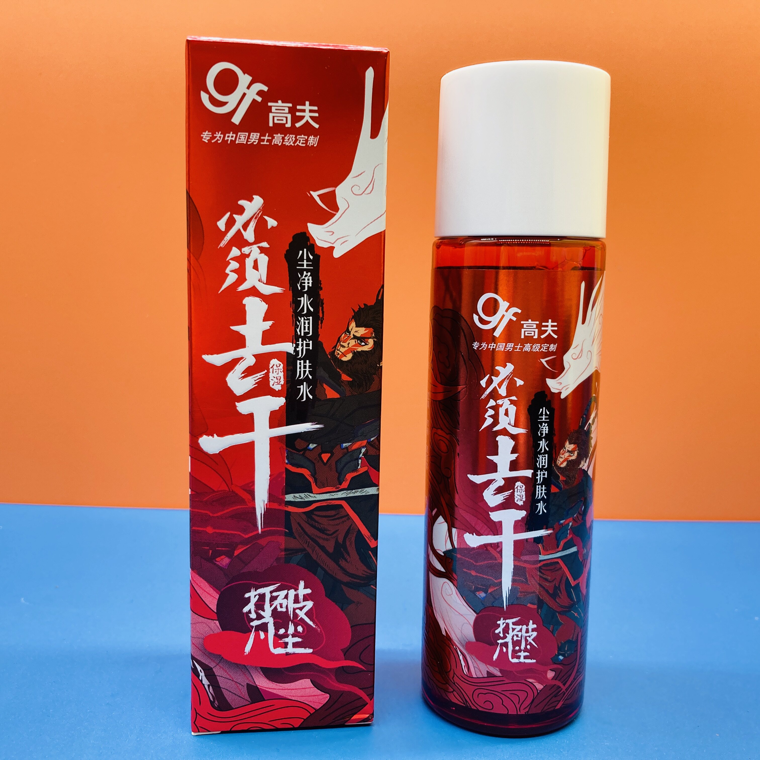 Goff gf dust water clean water moisturizing skin care water 120ml men refreshing hydration and hydration control oil balance