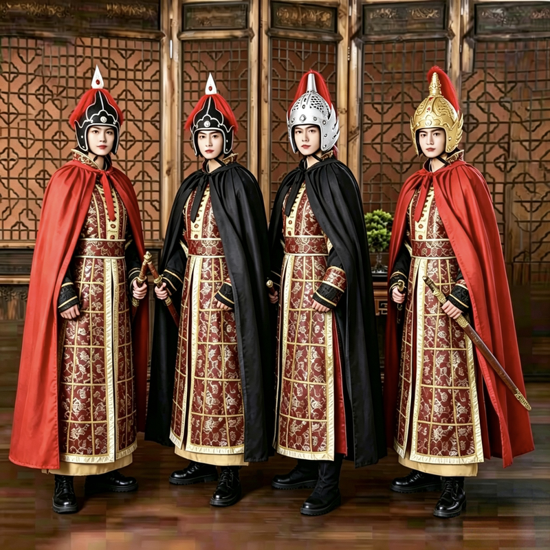 Ancient Costume Hanfu Qin Dynasty Liu Bang Xiang Yu Soldier Uniform Ancient General Armor Soldier Uniform Qin Shihuang Terracotta Warriors Costume