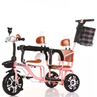 Solid Fetus_ Pink+Push Bar+Double Guardrail+Music+Big Hanging Bag