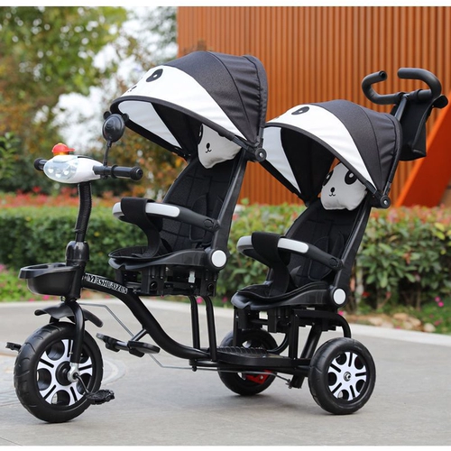 Детская тележка для близнецов, трехколесный велосипед с сидением, 1-6 лет