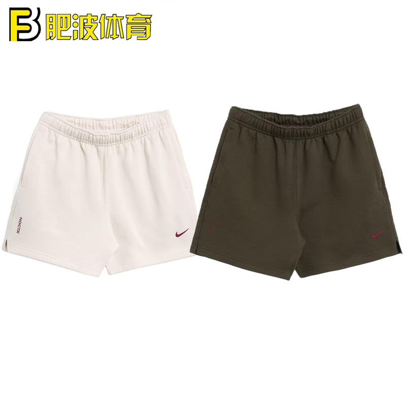 Nike Nocta Logo Functional American Terry Loose Breathable Sports Casual Shorts Fq0408-104