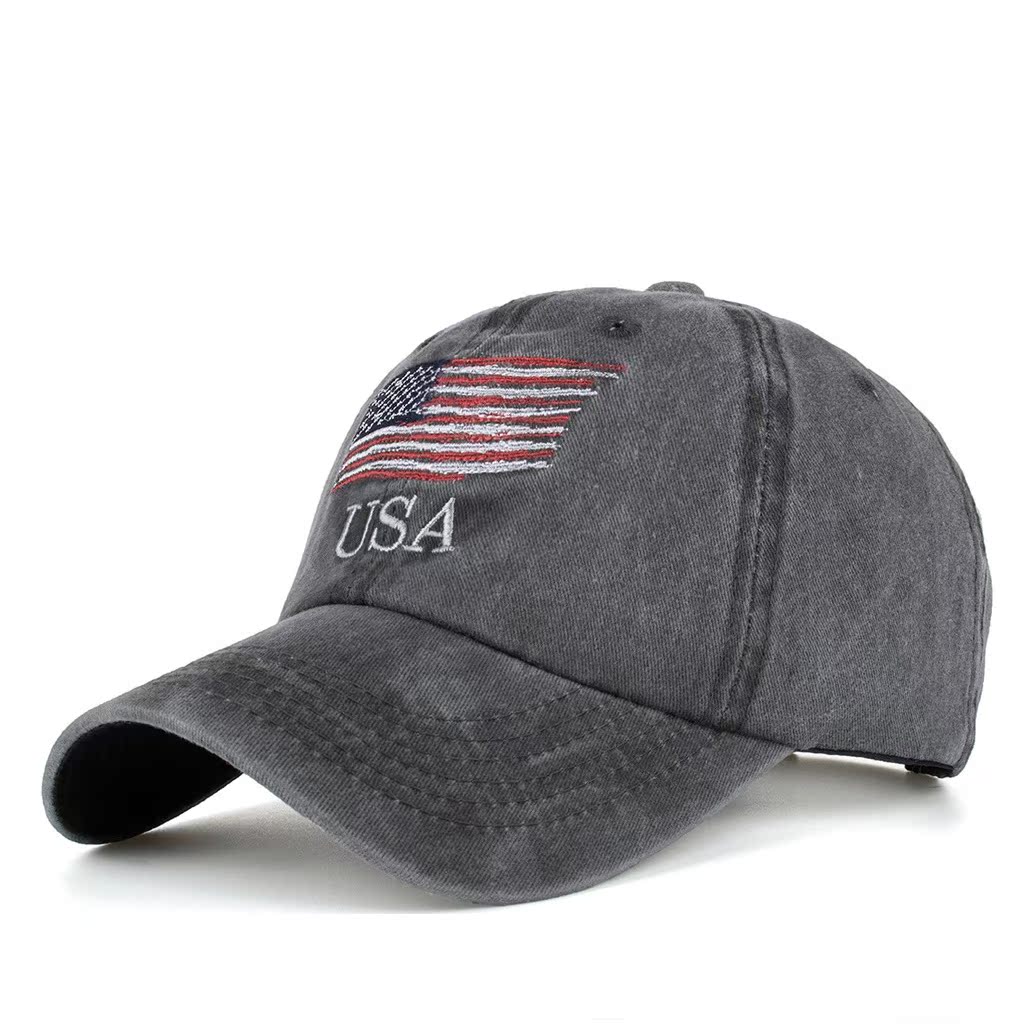 Foreign trade European and American retro casual male and female hat spring autumn summer washed stick ball hat letter embroidered cotton cap duck tongue cap