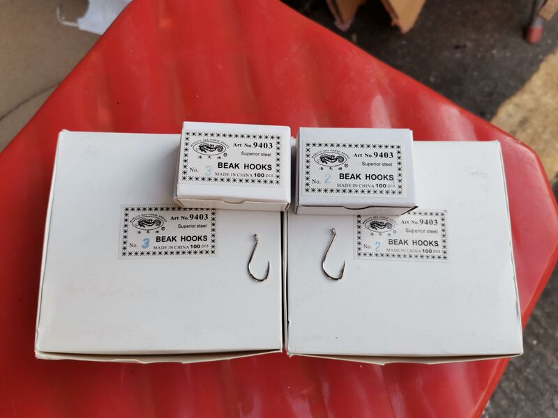 Imported Haima Brand 9403 Barbed Fish Hook with Ring Hook