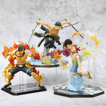 One Piece hand-held ornaments combat version fire fist Luo Dayan Ace demon Phoenix foot mountain
