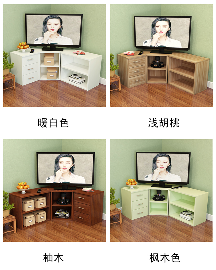 tivi sony 49 inch Góc kết hợp tủ TV Tủ góc Tủ âm thanh tủ âm thanh Tủ Hàn Quốc Tủ đơn giản Tủ tam giác - TV tivi samsung 55 inch giá bao nhiều