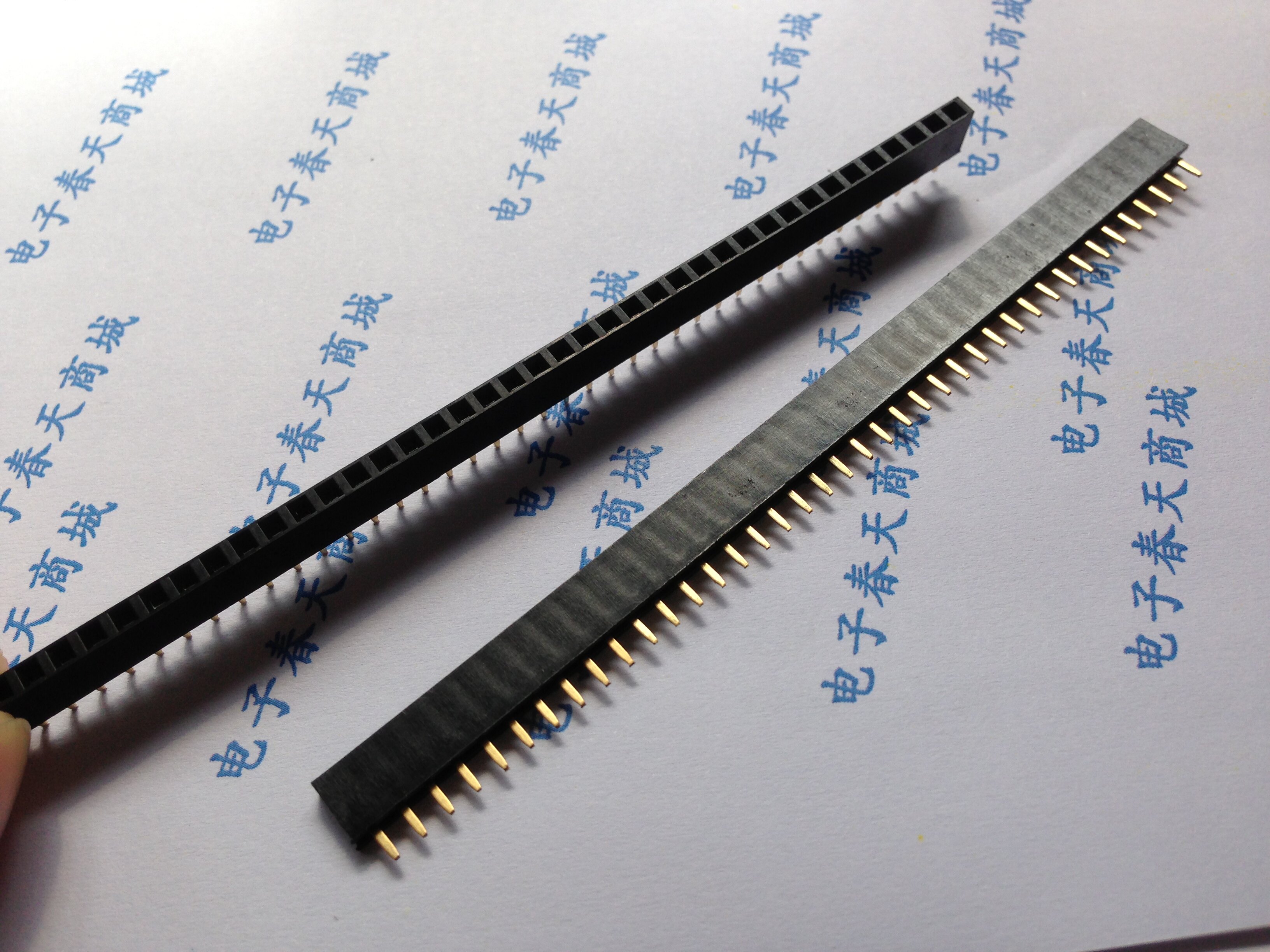 Short body female socket height 5.0mm 5.7mm 7.1mm straight insert single row female 2.54 1*40P2*40