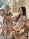 Trendy Family Matching Outfits, Mother-Daughter Floral Dresses, 2025 Summer New Bohemian Seaside Vacation Beach Dresses