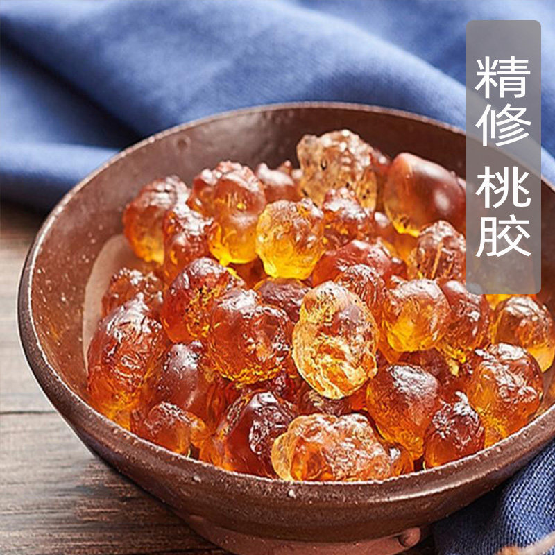 Natural wild peach gum super edible peach nectarine pulp without impurities can be matched with saponin rice Tongjiang white fungus 250g