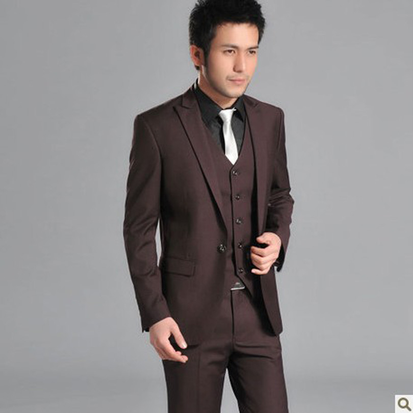 KEVINJONES men's suit suit Korean version for business casual youth jacket wine red wedding suit
