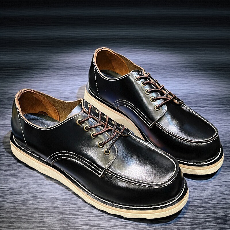 Amei Kaji American Retro Low-Top 875 Martin Boots Japanese Casual Leather Shoes Genuine Leather Thick-Soled Work Shoes for Men Amei Kaji American Retro Low-Top 875 Martin Boots Japanese Casual Leather Shoes Genuine Leather Thick-Soled Work Shoes for Men