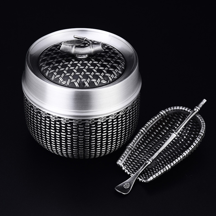 High-quality pure tin sealed metal tea canister graduation gifts for teachers leadership business souvenirs custom practical