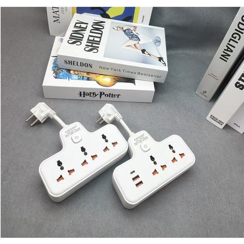 Multi-Functional Type-C Socket Short-Line Adapter Power Strip USB Power Strip 3-Socket Extension Power Strip Uk/Us/Eu/Au Standard