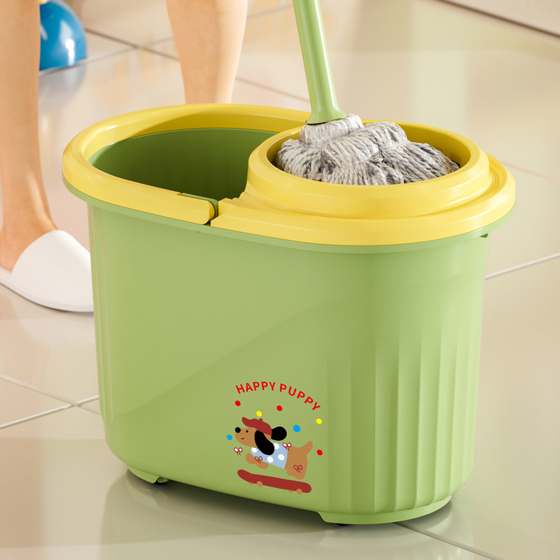 Mop Bucket for Home Use 2025 New Model Mop Bucket Old-Fashioned Mop Bucket Hands-Free Washing and Wringing Rectangular Mopping Bucket Water Bucket