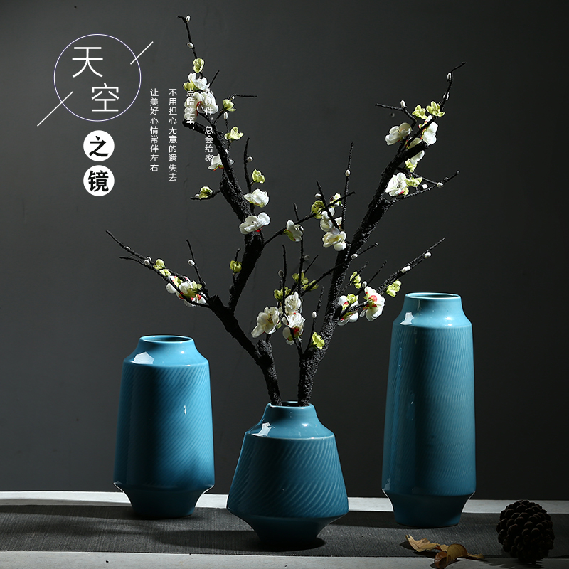 Nordic Creative Minima Small Vase Table Tea Table TV Cabinet Decorative Swing Accessories Dry Flowers Flower Arrangement Countertops Ceramic Vases