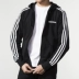 Adidas đôi nam nữ mùa thu 2019 mới thể thao quần áo trùm đầu giản dị áo khoác thể dục - Thể thao sau