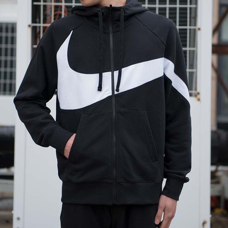 Nike nam 2018 mùa đông mới cộng với áo khoác nhung chạy thể thao ấm áp AJ4451-010 áo khoác thể thao nike