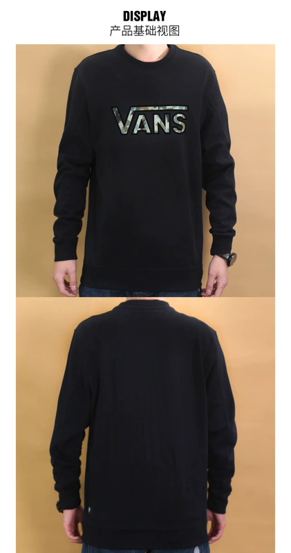Vans Vans nam 2019 xuân mới dệt kim áo len thể thao trùm đầu áo thun VN0A3TXKBLK áo nỉ nữ cổ tròn