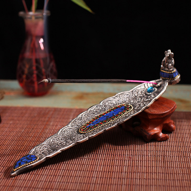 RAJ India Import handmade Tibetan silver incense tray Multi-selection of incense stand Incense Stand line Chantal incense burner Incense Burner
