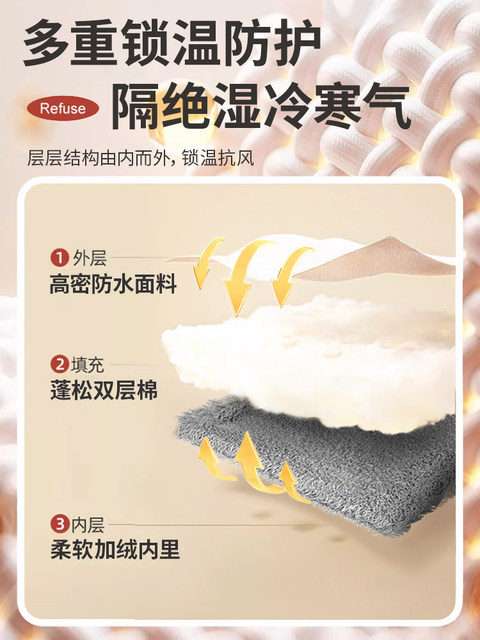 Winter electric rider handlebar cover battery motorcycle windshield hand guard waterproof cold-proof warm handle cotton gloves