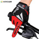 Bicycle Full-Finger Anti-Slip Cycling Gloves, Mountain Bike Gloves, Men's Cycling Gloves, Outdoor Road Bike Gloves, Breathable, Shock-Absorbing, Touch Screen