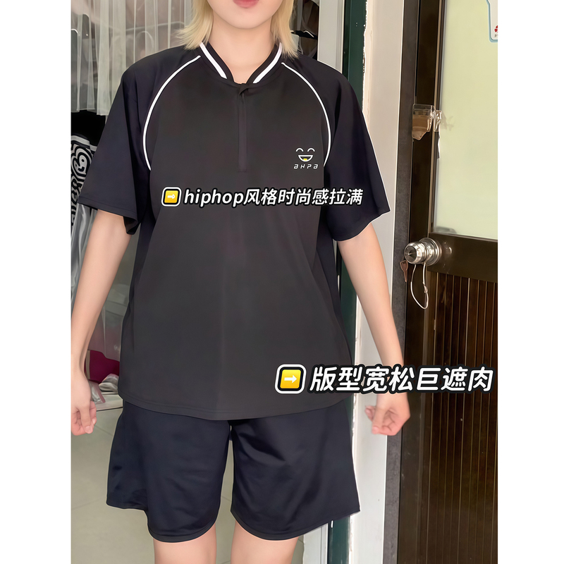 Anti-Floating Compression Swimsuit Set for Men and Women, Quick-Drying, Suitable for Hot Springs, Beach, Indoor Swimming Pool, Surfing, and Swimming Trunks Full Set