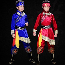 Ethnic children Mongolian dance clothing boys kindergarten Mongolian clothing ethnic performance clothing boys