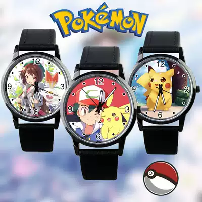Pikachu detective Pokémon Pokémon casual watch male and female student table custom gift