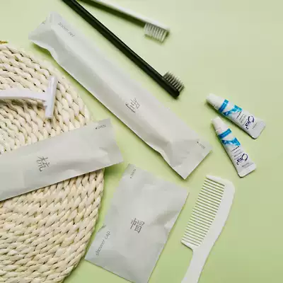 Spot]Hotel bed and breakfast household hospitality disposable soft-bristle toothbrush imported toothpaste toiletries dental set
