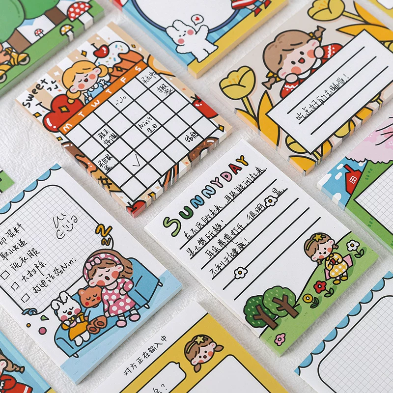 Подписывающая бумага Creative Creative Creative Sister Tao's One Week Series Удобное Подписание Мультяшка Удобная Лепка Пропуск с собой можно рвать мини-книгу этой книги.