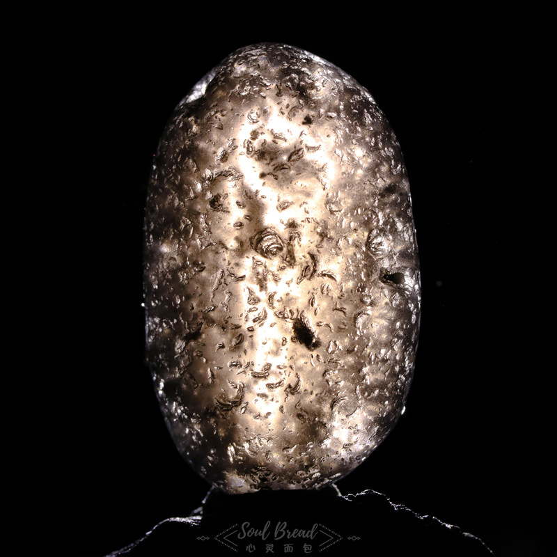 Soul Bread Cosmic Gift Lightning Stone Glass Meteorite Arizona Meteorite Rough Stone Pendant Pendant