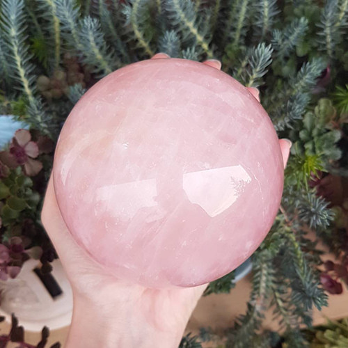 Hearty Bread Powder Crystal Ball Swing Piece Home Living Room Ball White Crystal