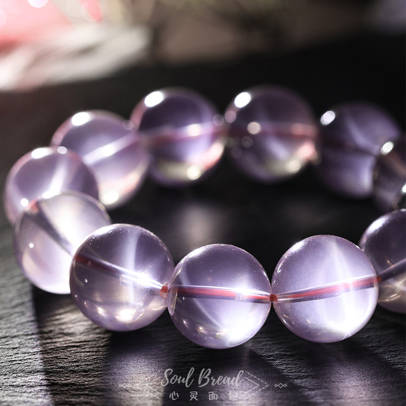 Soul Bread Couple Model Madagascar Pink Crystal Bracelet