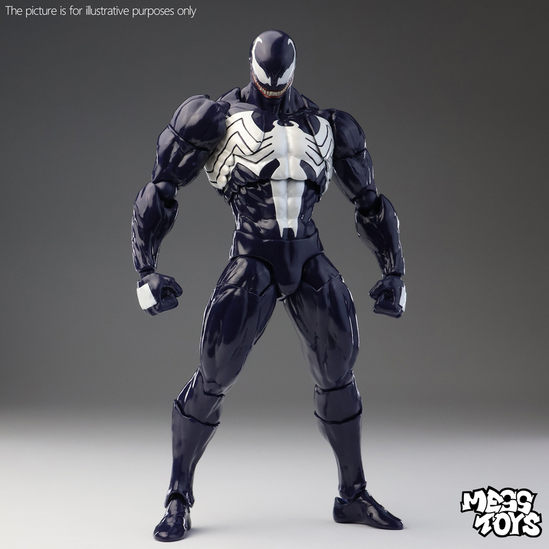 Mess Toys Venom Ultimate Spider-Man Deadly Neighbor Articulated Action Figure Model
